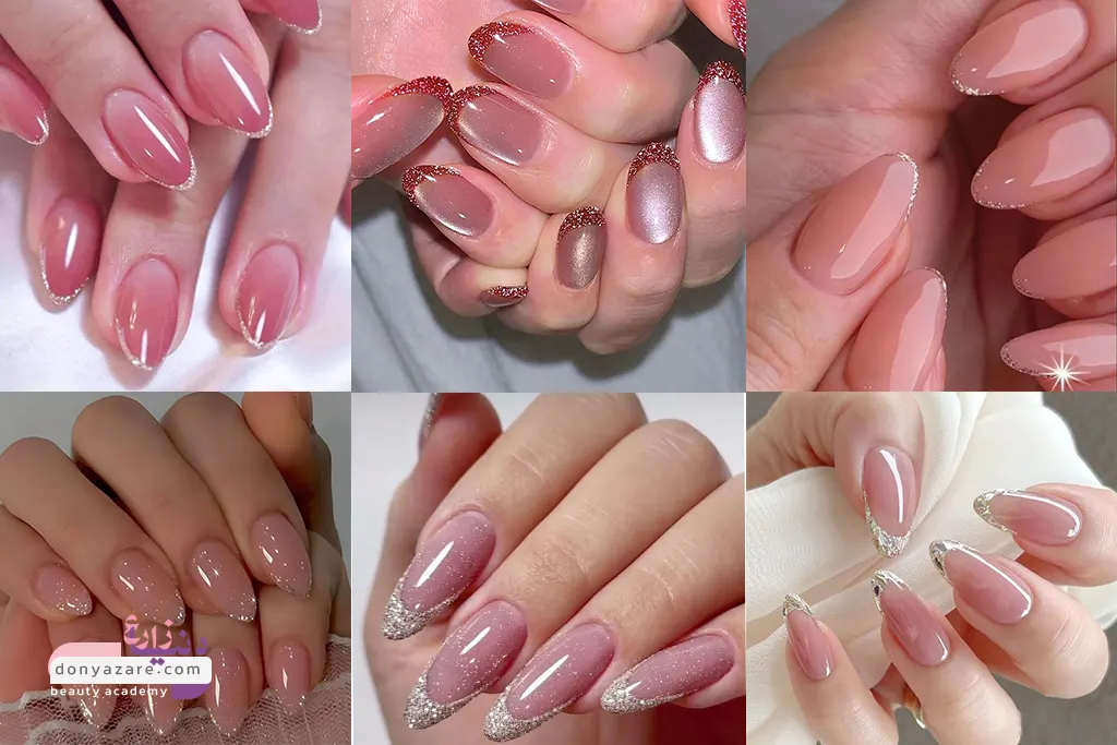 کاشت ناخن فرنج اکلیلی