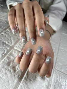 نمونه کار هنرجوی دوره آموزش کاشت ناخن در اصفهان