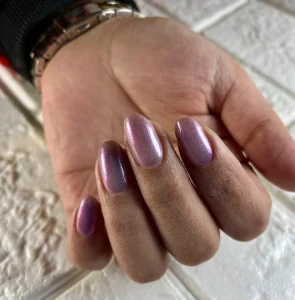 نمونه کار هنرجوی دوره آموزش کاشت ناخن در اصفهان
